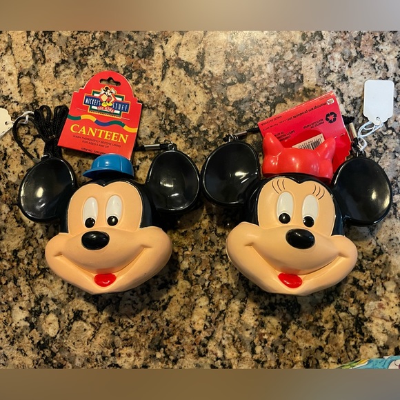 Disney Other Mickey And Minnie Mouse Canteens Set Of Two Poshmark